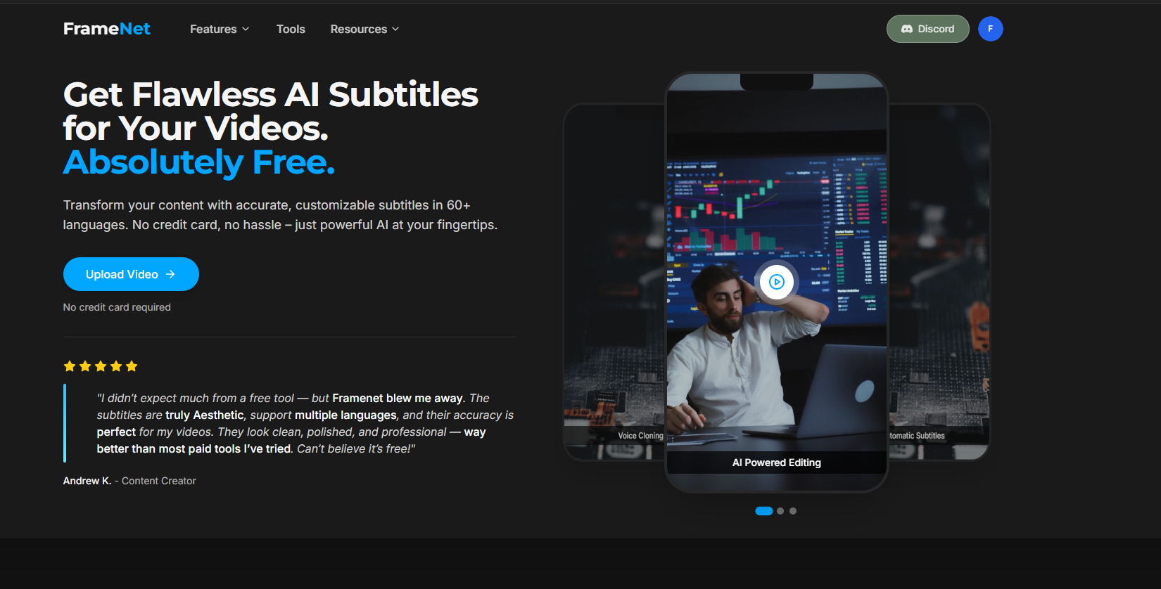 AI-Powered Video subtitles  for Creators
